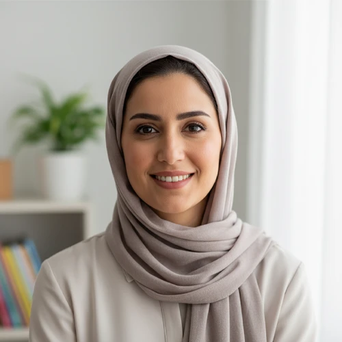 متخصص روانشناسی کودک در تیم اینوا با پوشش حرفه‌ای و مدرن سارا احمدی